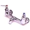 T&S Brass 8in Wall Mount Service Sink Faucet with Eterna Cartridges - B-0672-POL 