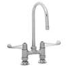 T&S Brass 4in Deck Mount Workboard Mixing Faucet - 5F-4DWS05 