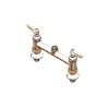 T&S Brass 8in Deck Mount Workboard Faucet with Spring Checks - B-0220-EELN 
