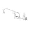 T&S Brass 8in Wall Mount Workboard Mixing Faucet with 12in Swing Spout - B-0231-CR 