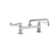 T&S Brass 8in Deck Mount Workboard Mixing Faucet - 2.2 GPM Aerator - 5F-8DWS08A 