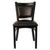 H&D Commercial Seating Upholstered Metal Chair With Black Semi Gloss Finish - 6279 BVS 