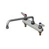 T&S Brass 8in Deck Mount Workboard Faucet with 14in Spout - B-1134 