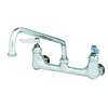 T&S Brass 8in Wall Mount Workboard Mixing Faucet with 6in Swing Spout - B-0232-CC 