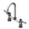 T&S Brass 8in Deck Mount Workboard Mixing Faucet - 2.2 GPM Aerator - 5F-8DWS05A 