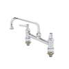 T&S Brass 8in Deck Mount Workboard Mixing Faucet - B-0222-CC 