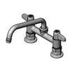 T&S Brass 6in Deck Mount Workboard Mixing Faucet - 2.2 GPM Aerator - 5F-6DLS08A 