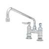 T&S Brass 4in Deck Double Pantry ADA Compliant Faucet w/18in Swing Spout - B-2283-065X 