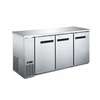 Falcon Food Service 72in Three Door Stainless Steel Back Bar Refrigerator - ABB-72SS 