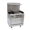 Falcon Food Service 36in (2) Burner Gas Range with 24in Right Side Griddle & Oven - AR36-24R 