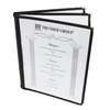 Thunder Group 3-Page Book Fold Menu Cover - Black - PLMENU-L3BL 