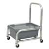 Robot Coupe Aluminum Food Tray Cart with Polycarbonate Pan and Lid - R198 