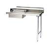 Eagle Group 48in Straight Desin Soiled Dishtable, 16/3 Stainless Steel - SDTR-48-16/3-X 