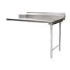Eagle Group 48in Straight Design Clean Dishtable, 16/3 Stainless Steel - CDTR-48-16/3-X 