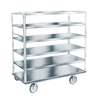 Winholt Three Shelf Stainless Steel Queen Mary Style Banquet Cart - BNQT-3-SS 