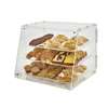 Winco 21inx18inx16-1/2in Countertop Acrylic Display with 3 Trays - ADC-3 