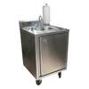 BK Resources Mobile Hand Wash Sink With 4in Faucet - MHS-2424-CH-BKD 
