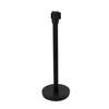 Winco Black Stanchion with 6-1/2in Retractable Belt - CGS-38K 