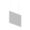 BK Resources Hanging Polycarbonate Safety Barrier 24"W x 32"H - PPE-SB-H-2432 