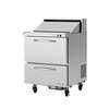 Turbo Air PRO Series 28in Sandwich Prep Cooler with 2 Drawers - PST-28-D2-N 