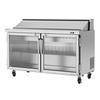 Turbo Air PST-60-G-N PRO Series 60in Sandwich/Salad Prep Cooler with Glass Doors 