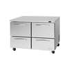 Turbo Air PRO Series 48in Undercounter Freezer with 4 Drawers - PUF-48-D4-N 