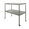 GSW USA DS-1660A 60.5in x 16in Stainless Steel Adjustable Double Overshelf 