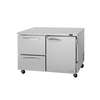Turbo Air PRO Series 48in Undercounter Refrigerator with 2 Drawers - PUR-48-D2R(L)-N 