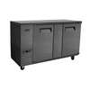 Atosa 69in Shallow Depth Double Solid Door Back Bar Cooler - SBB69GRAUS2 