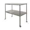 GSW USA DS-1260A 60.5in x 12in Stainless Steel Adjustable Double Overshelf 