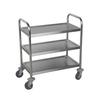 Falcon Food Service 33in x 18in Three Shelf Stainless Steel Utility Cart - UC3318MR 