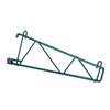 Quantum Food Service 18in W Shelves Store Grid Shelf Support Bracket Green - SG-CS18P 