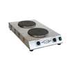 Cadco Double Cast Iron Burner Front-To-Back Electric Hotplate - CDR-3K 
