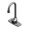 T&S Brass Chekpoint Battery Power Deck Mount Single Hole Faucet - EC-3100-4DP-HG 