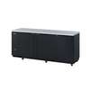 Turbo Air Super Deluxe 91in Back Bar Cooler with Black Doors - TBB-4SBD-N 