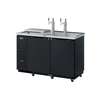 Turbo Air Super Deluxe 59in Draft beer cooler with Black Exterior - TCB-2SBD-N6 