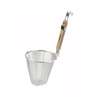 Winco 13in Single Mesh Deep Bowl colander with Wooden Handle - MSH-5 