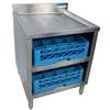 BK Resources Underbar Glass Rack with Drainboard Top and Open Front Base - UB4-21-GC241 