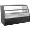 beverage-air 73in Curved Glass Black Dry Deli Display Case - CDR6HC-1-B-D 