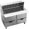 beverage-air 48in Wide Mega Top Refrigerated Sandwich Salad Prep Table - SPED48HC-18M-4 