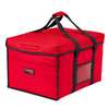 Cambro GBD181412521 GoBag 18in Jumbo Red Sandwich Delivery Bag with Straps 