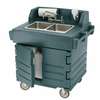 Cambro CamKiosk Granite Gray 2 Compartment Hand Sink Cart - KSC402191 