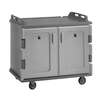 Cambro 48in Low Profile Charcoal Gray Meal Delivery Cart - MDC1418S20615 