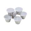 TableCraft 5oz Stainless Steel Ramekin with Clear Lid - 6 Per Pack - 10773 