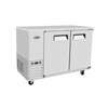 Atosa 59in Shallow Depth Double Solid Door Back Bar Cooler - SBB59GRAUS1 