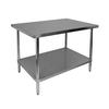 GSW USA WT-P3012 30in x 12in 16 Gauge Stainless Steel Premium Work Table 