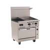 Vulcan Endurance 36in Gas 2 Burner Range with 24in Thermostatic Griddle - 36S-2B24GT 