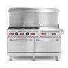 Vulcan SX Series 60in (6) Burner Natural Gas Range with 24in Griddle - SX60F-6B24GN 