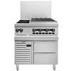 Vulcan 36R-2B24CB Endurance 36in Gas 2 Burner Range with 24in Charbroiler 