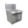 Vulcan Endurance 36in Nat Gas Charbroiler Range with Refrigerated Base - 36R-36CBN 